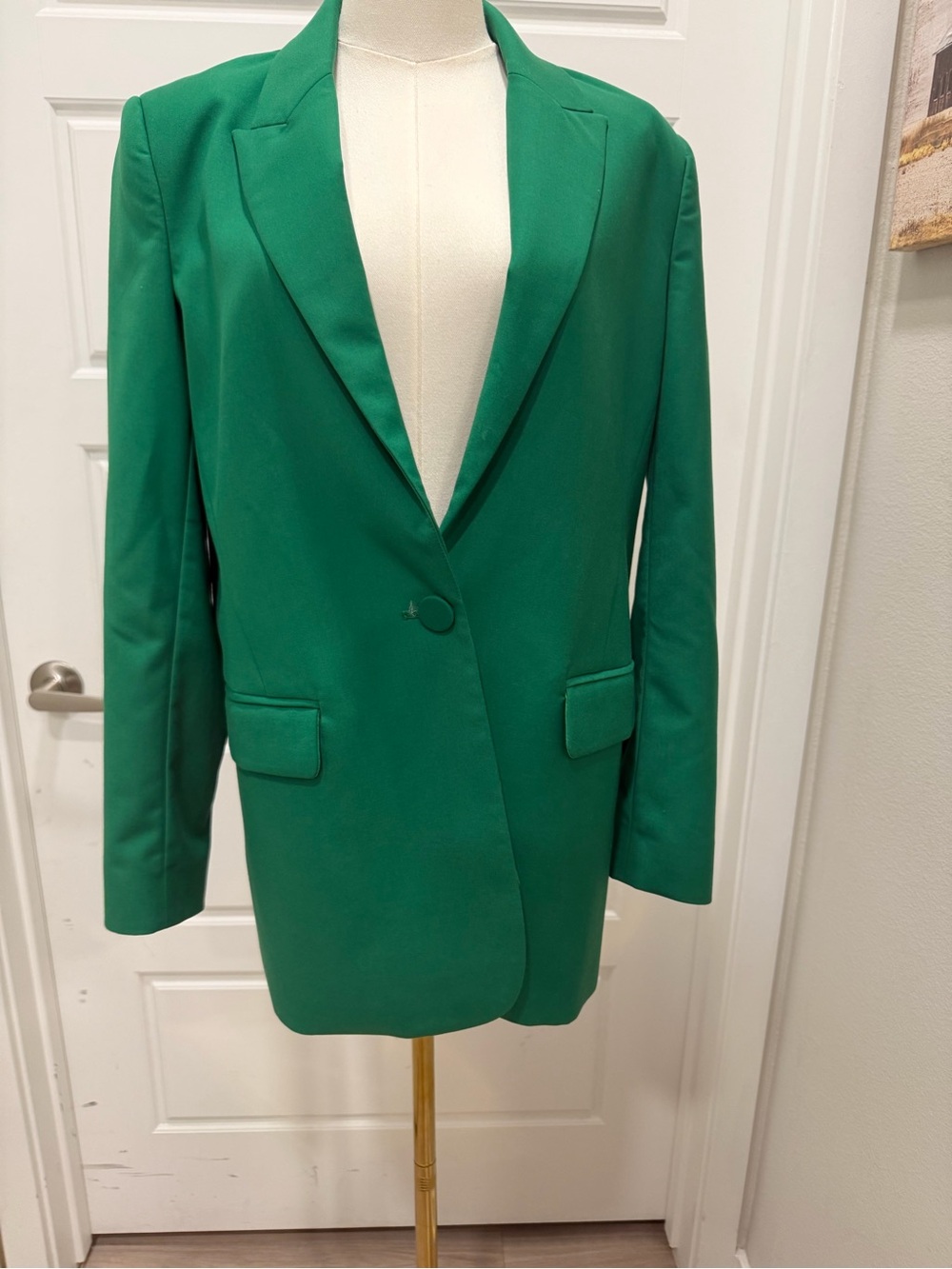 Bardot Green Women's Blazer Stylish Tailored - Picture 2 of 8